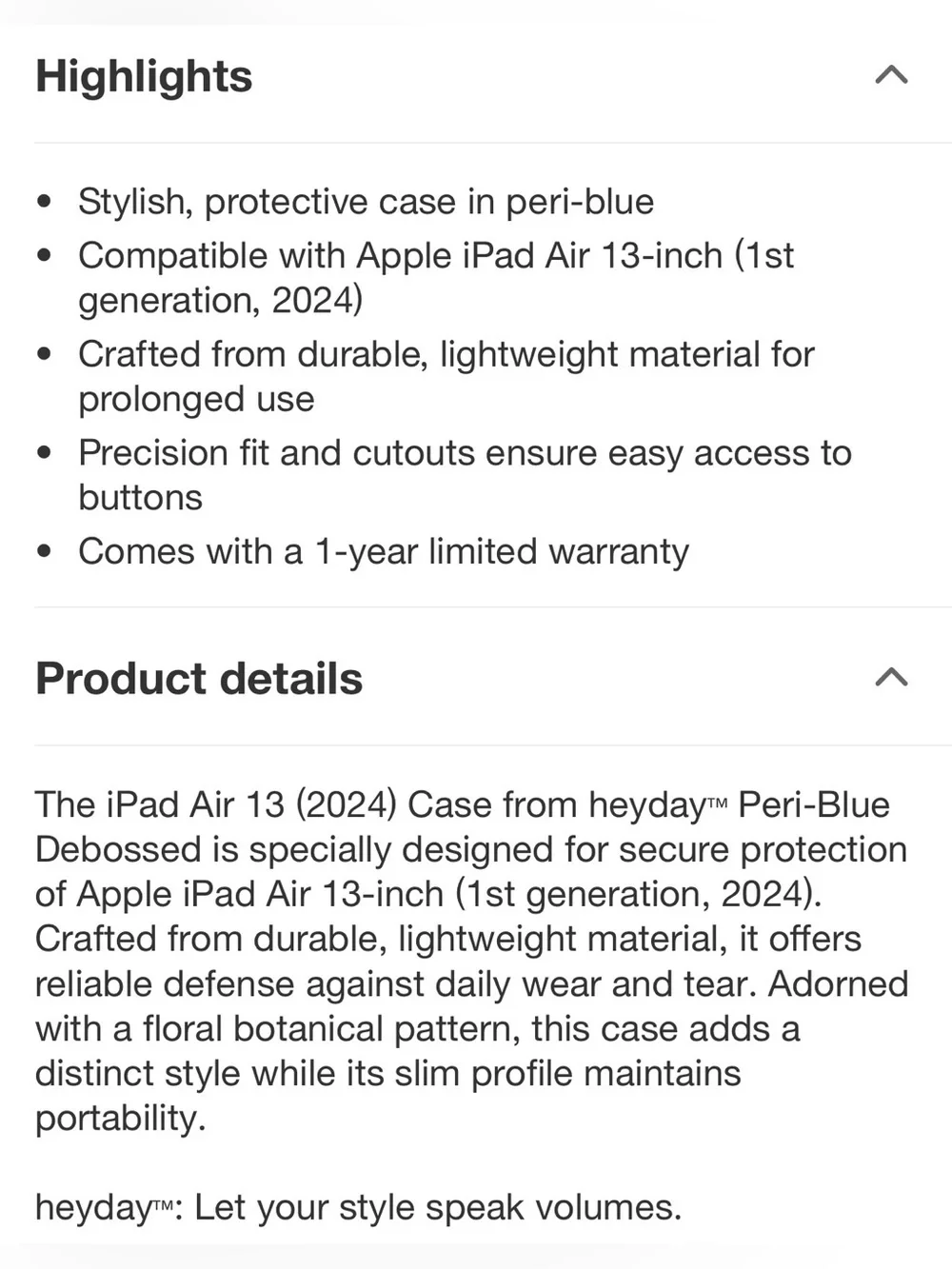 heyday slim protective